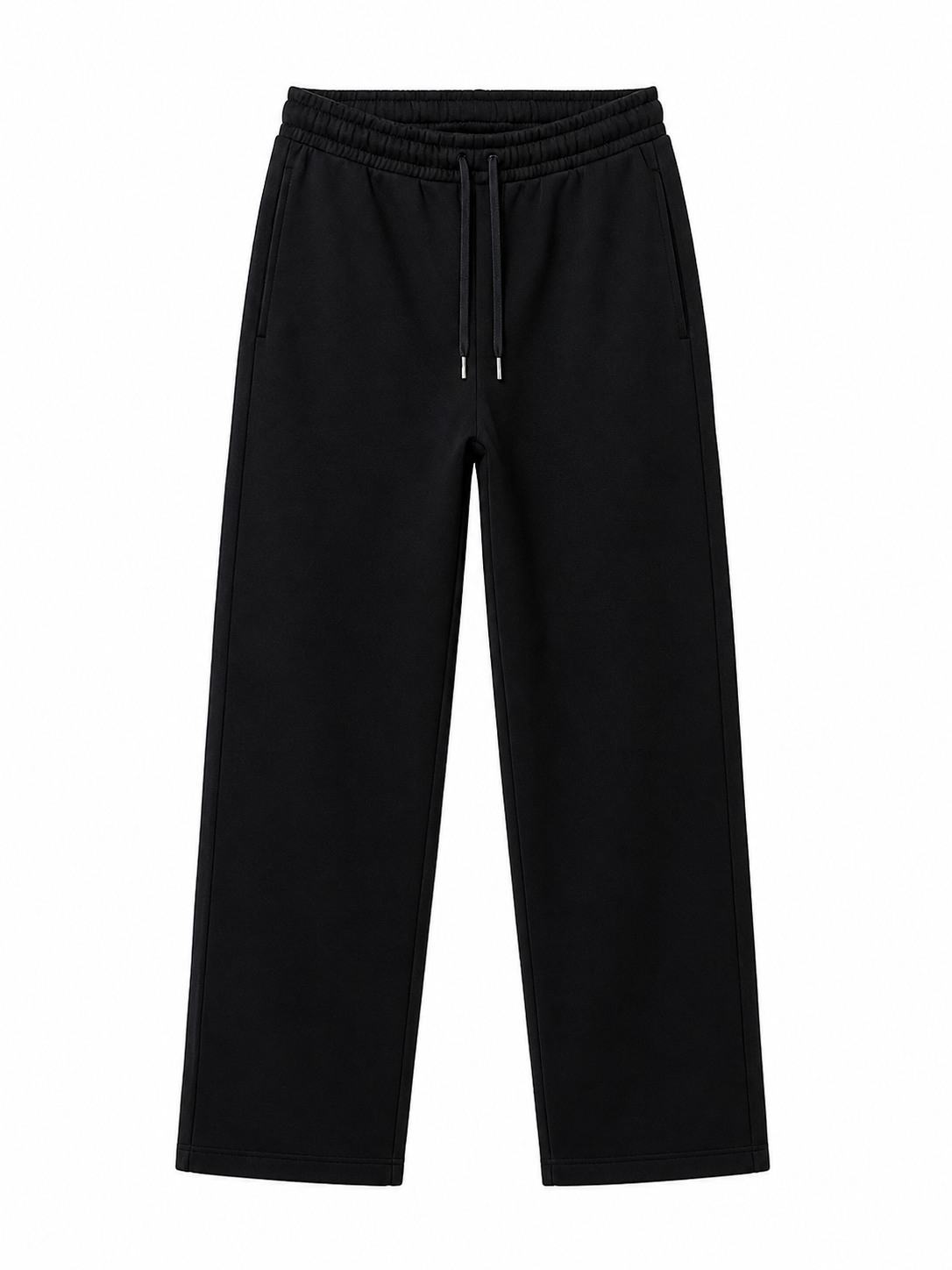 Straight Fit - Black Sweatpants