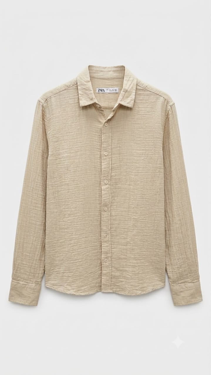 Crinkle Linen Shirt