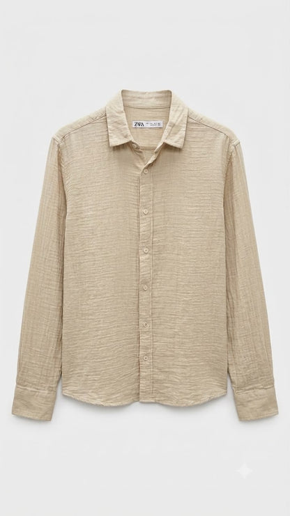 Crinkle Linen Shirt