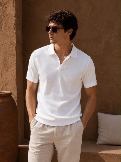 TEXUERED ZARA POLO - REGULAR FIT