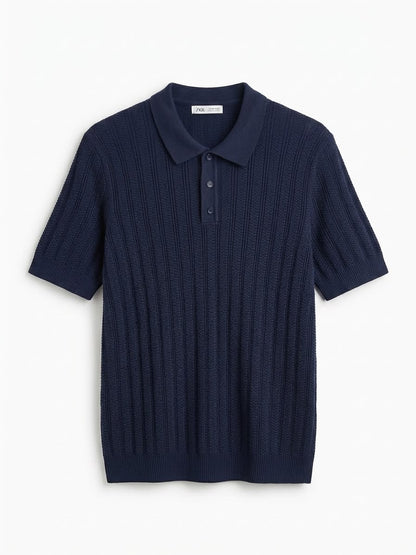 Zara Ribbed Trico Polo