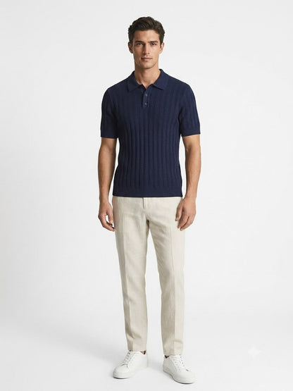 Zara Ribbed Trico Polo