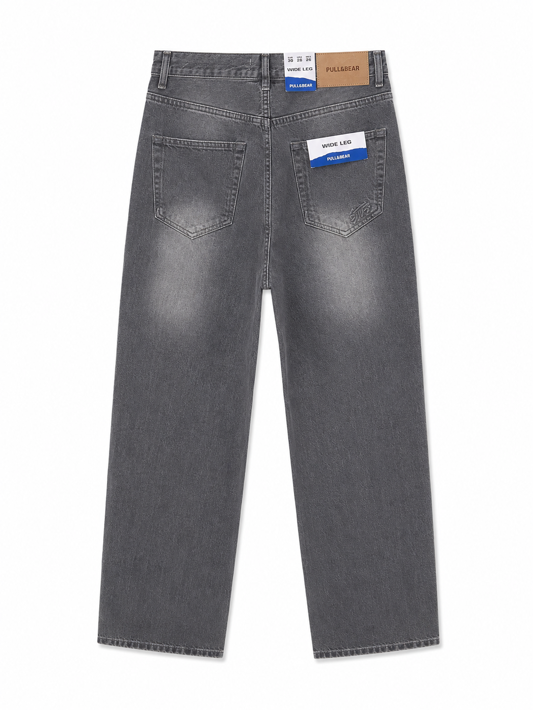 PULL&BEAR Wide Leg Jeans - Grey