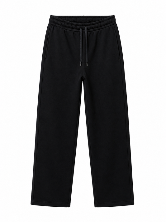 Straight Fit - Black Sweatpants