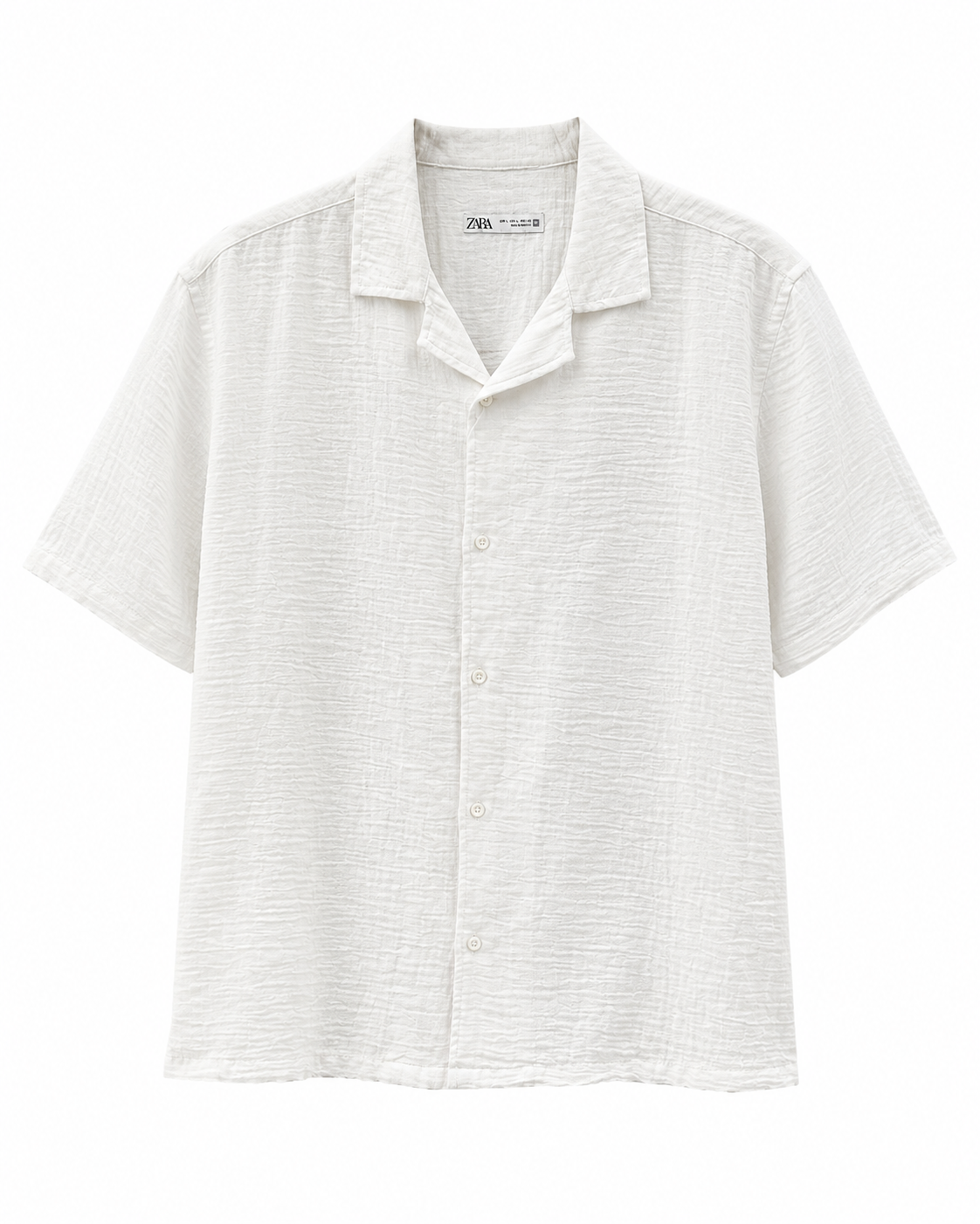 Crinkle Linen Short Sleeves Shirt