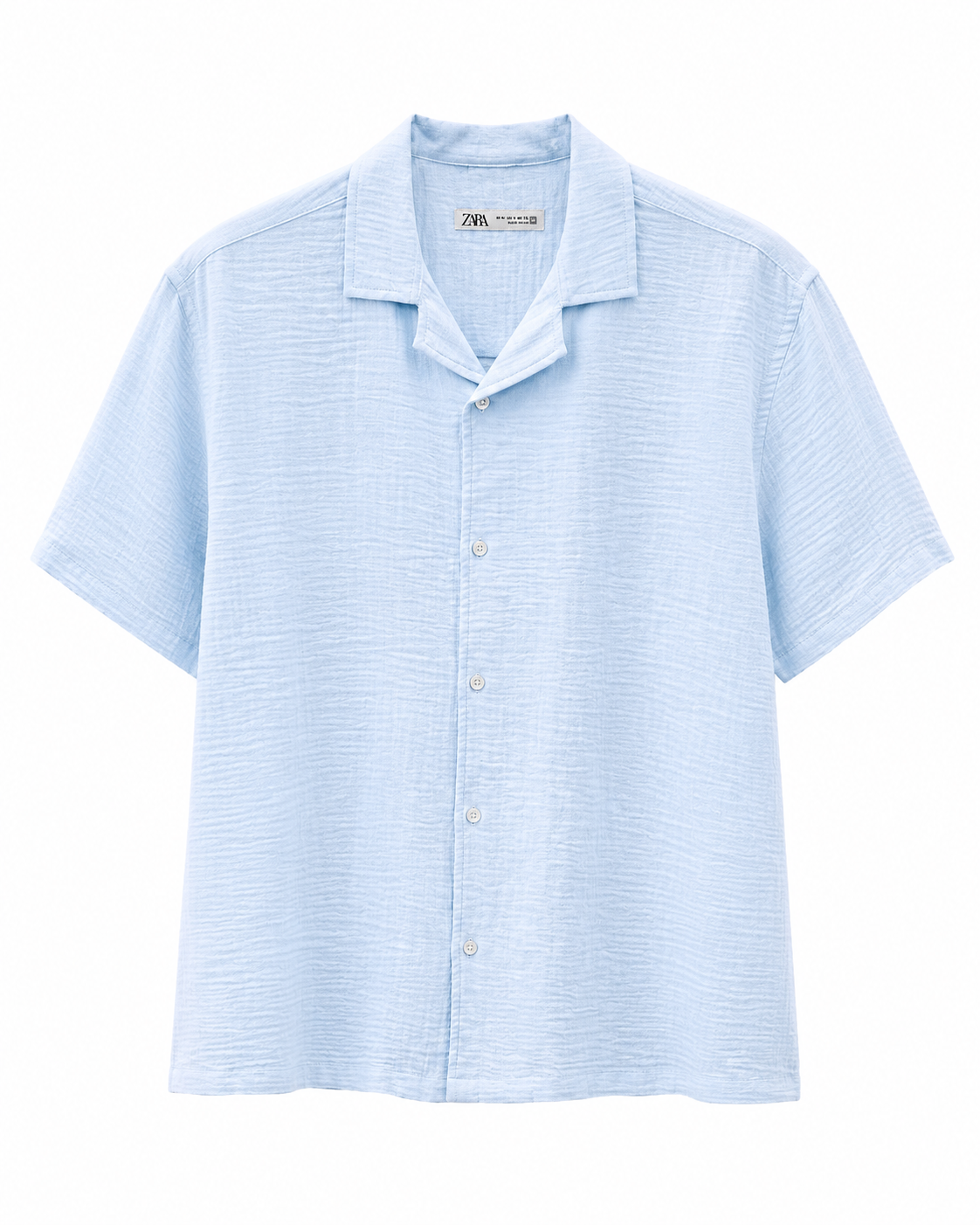 Crinkle Linen Short Sleeves Shirt