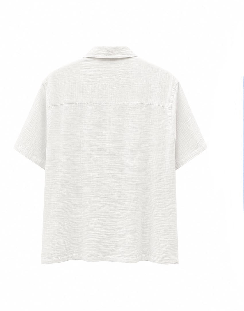 Crinkle Linen Short Sleeves Shirt