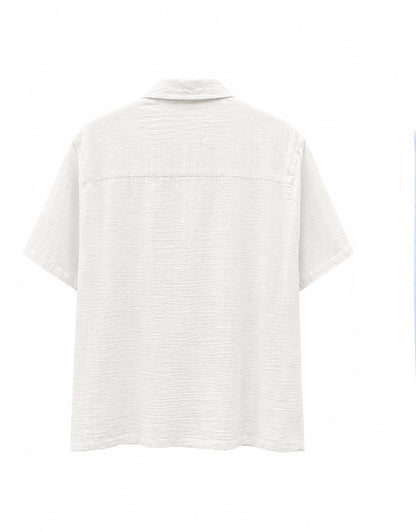 Crinkle Linen Short Sleeves Shirt